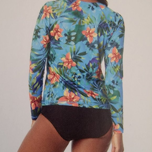 Hurley Ladies' Quarter Zip Rashguard NWT - Picture 2 of 4